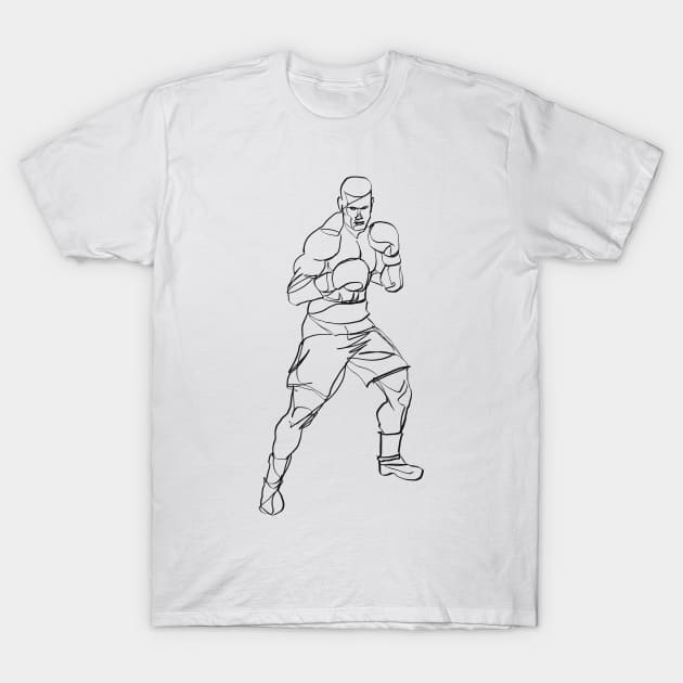 boxing art T-Shirt by Mousely 